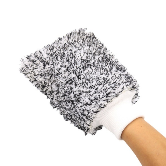 Soft Car Care Microfiber Absorbent Plush Cleaning Gloves - JUHAO