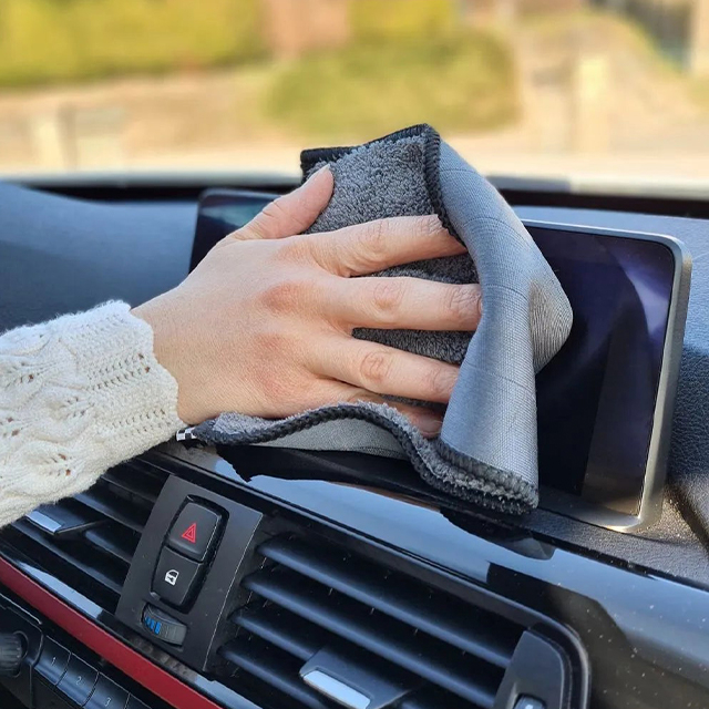 Carbon Fiber Microfiber Towel for Glass Cleaning