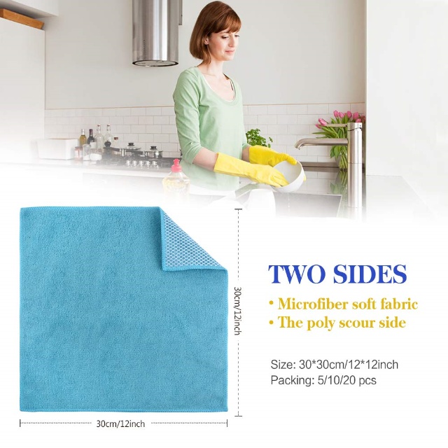 Microfiber Mesh Kitchen Cleaning Cloths - JUHAO