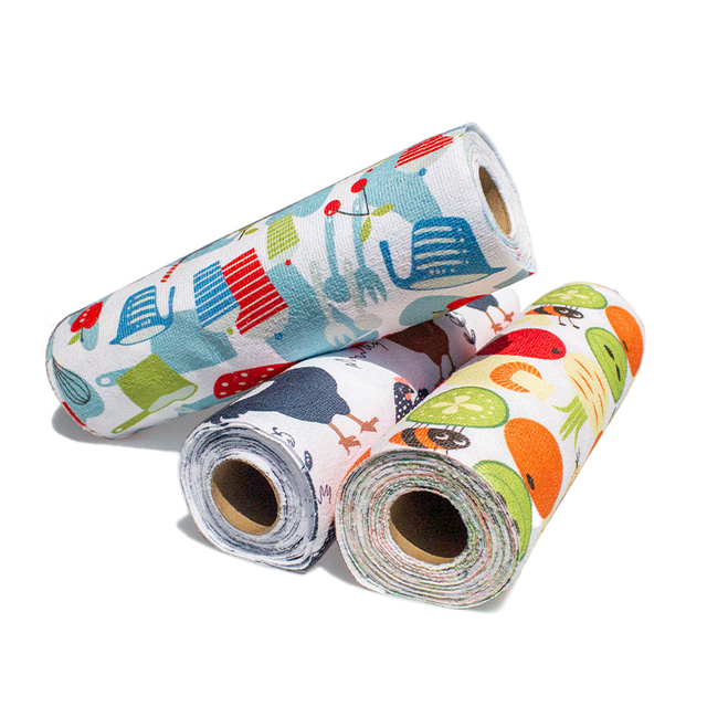 Einwegsabsorbierende Stoff Custom Logo bedruckte Küche Tränenbrötchen - Juhao