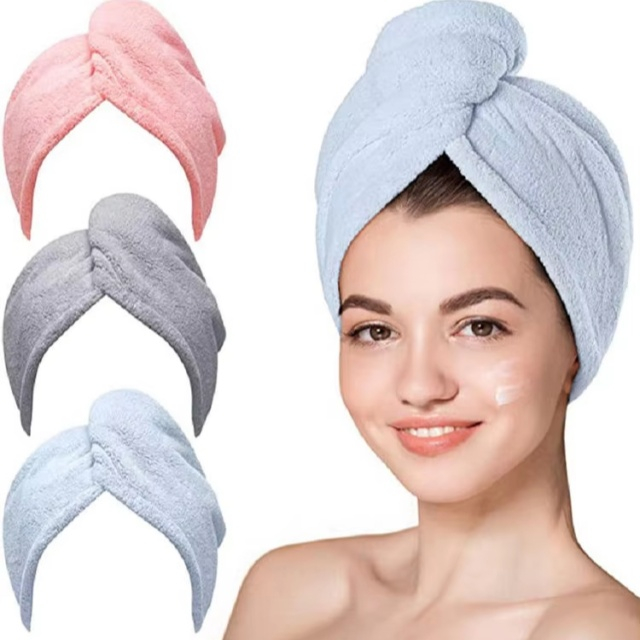 Toalla para el cabello de microfibra para cabello rizado - Juhao