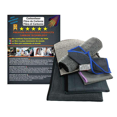 Carbon Cleaning Cloths Set