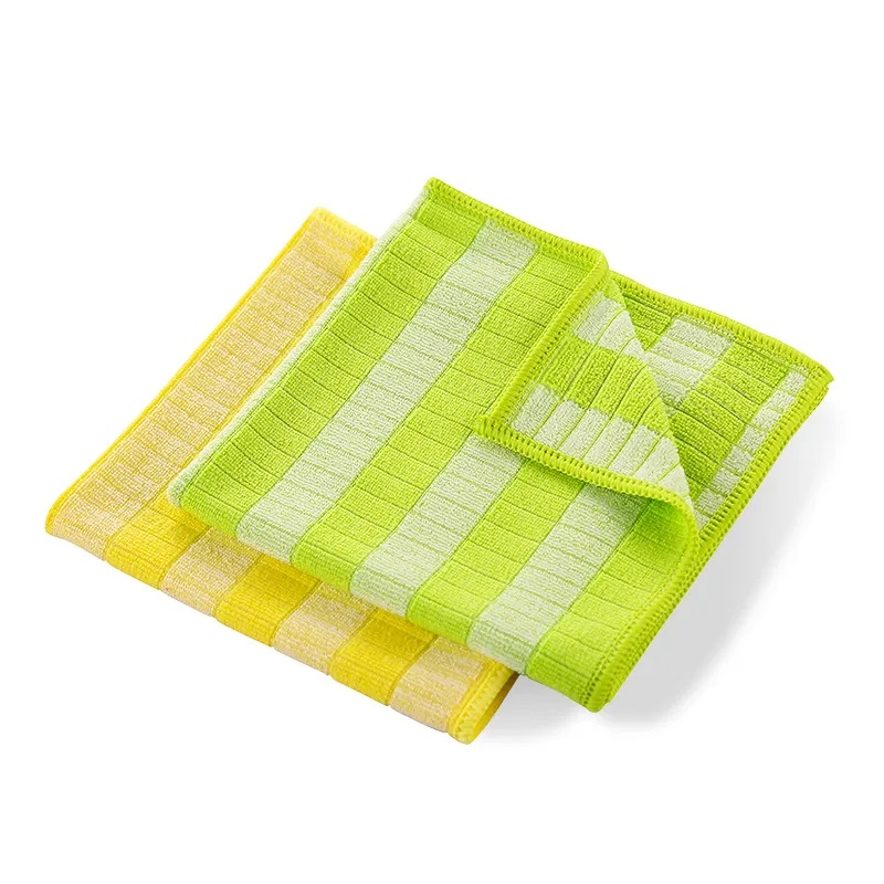 Toalhas de limpeza de cozinha de bambu de microfibra personalizadas por atacado