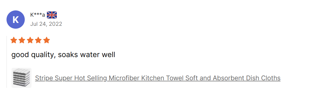 Stripe Super Hot Selling, Microfiber Kitchen Towel Reviews