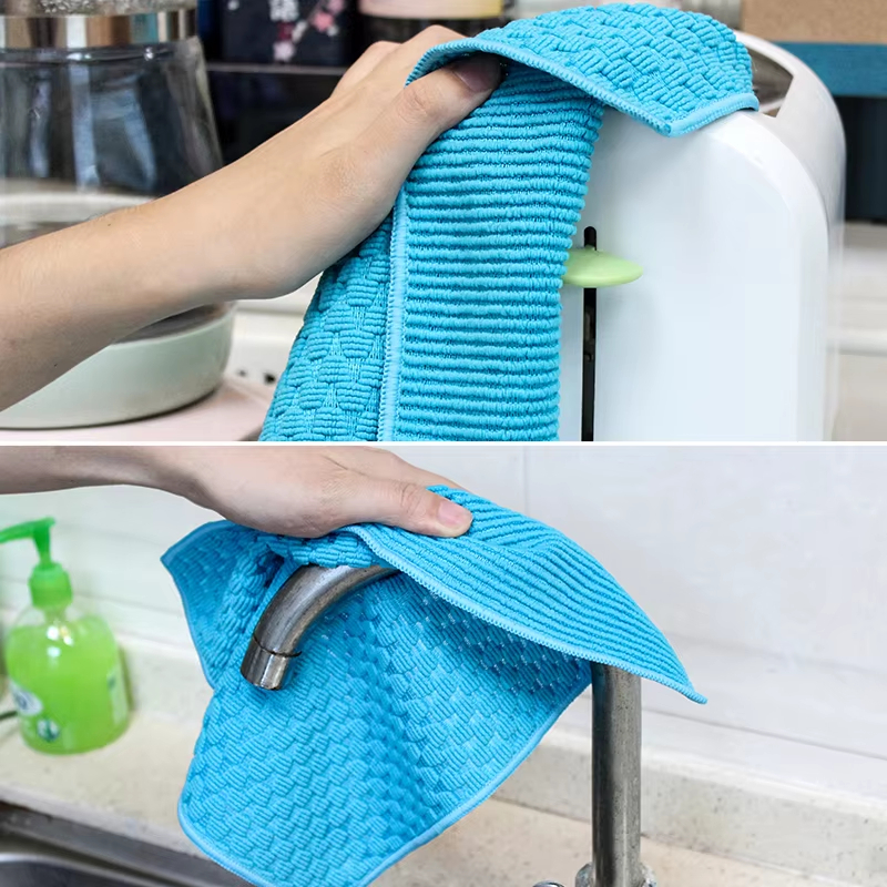 Microfiber glass drying towel kitchen cleaning cloth - JUHAO