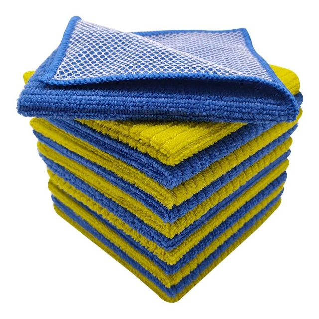 Microfiber Single Sided Mesh Cloth Kitchen Cleaning Products - JUHAO