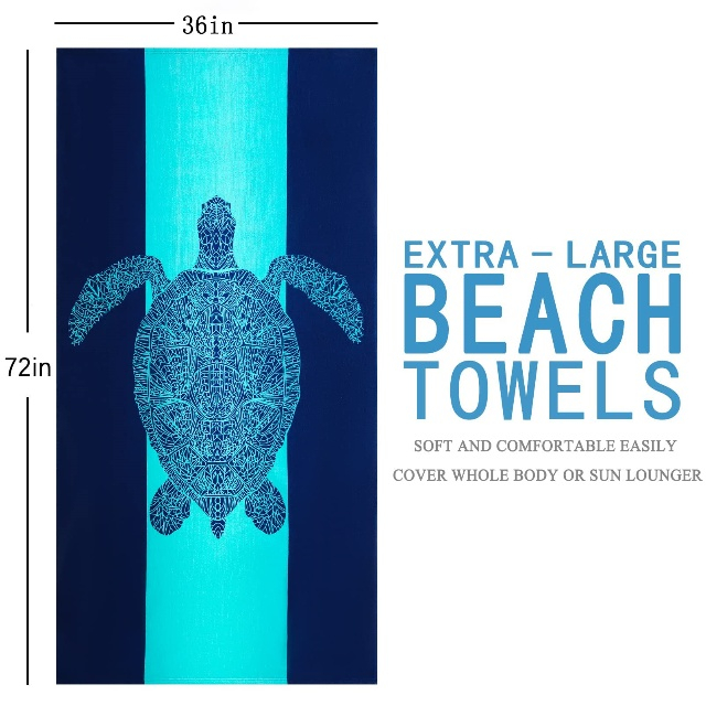  Absorbent and sandproof microfiber high quality beach towel - JUHAO