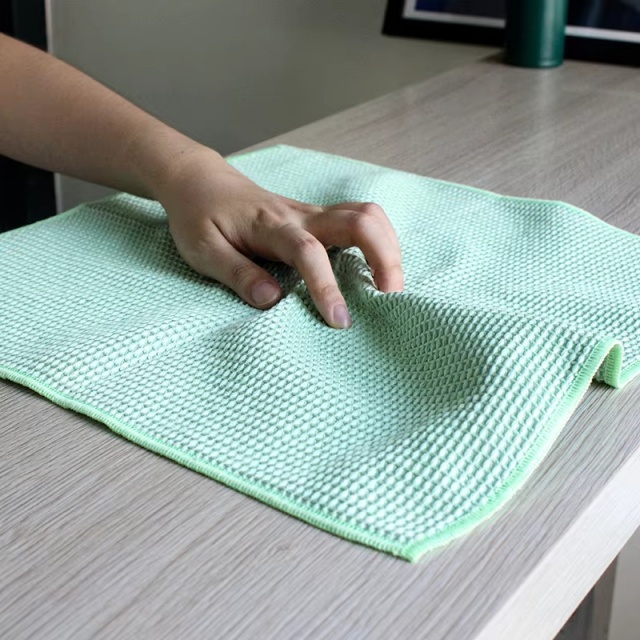 Microfiber Reusable Absorbent Waffle Towel - JUHAO