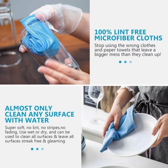 Window mirofiber cleaning towels - 16 x 16 (1)