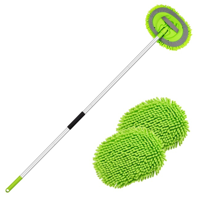 Chenille Microfiber Automotive Long Handle Cleaning Brush - JUHAO