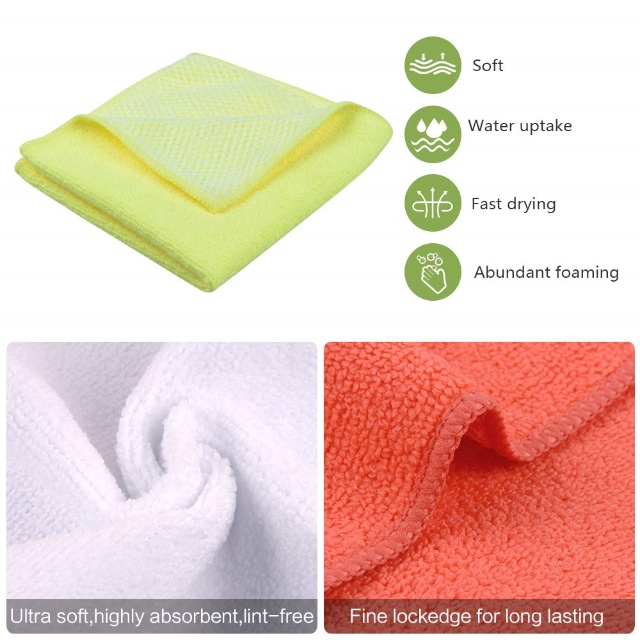 Microfiber Mesh Kitchen Cleaning Cloths - JUHAO