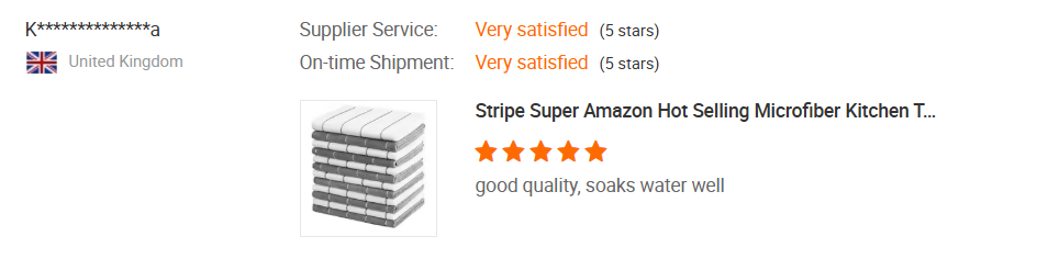 Stripe Super Amazon Hot Selling Microfiber Cloth