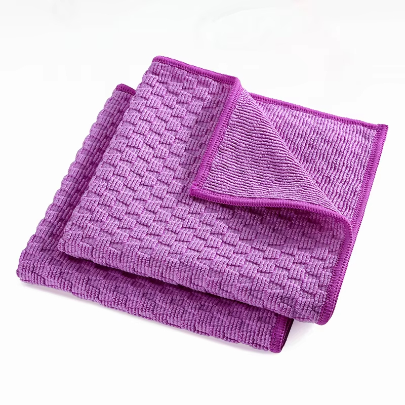Microfiber glass drying towel kitchen cleaning cloth - JUHAO