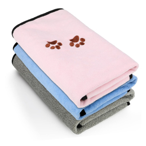 Pet Dogs and Cats Microfiber Coral Fleece Drying Towel - JUHAO