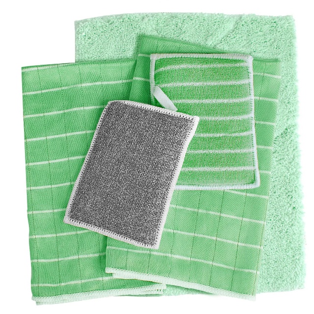 Microfiber Bamboo Cleaning Cloth Sponge Block Set (8)
