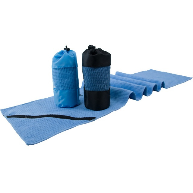 Microfiber Waffle Gym Towel with Zipper Pocket - JUHAO