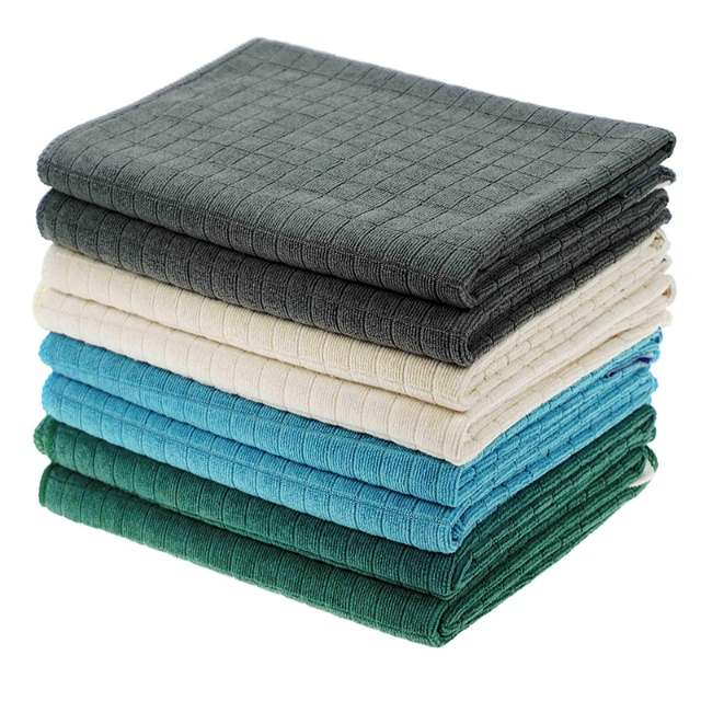 Microfiber Warp Knit Large Square Household Cleaning Cloths - JUHAO