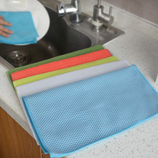 Microfiber Mesh Kitchen Cleaning Cloths - JUHAO