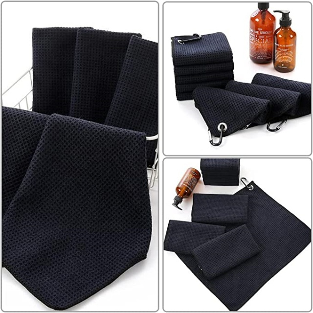 Microfiber de microfibra absorvente e de secagem rápida toalha de golfe (5)