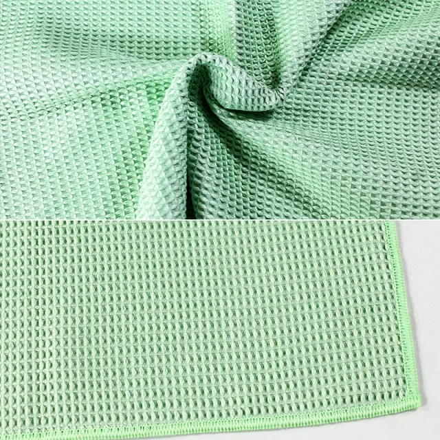 Microfiber Reusable Absorbent Waffle Towel - JUHAO
