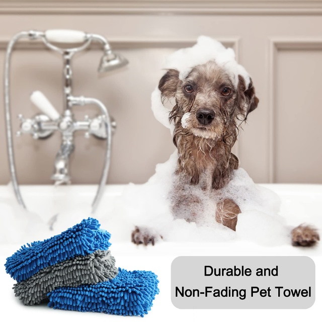 Microfiber Chenille Pet Drying Towel - JUHAO