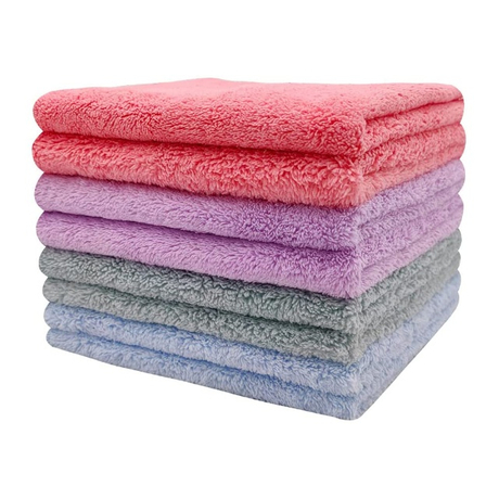 Microfiber Coral Velvet Very Absorbent Kitchen Dish and Cup Cloths - JUHAO