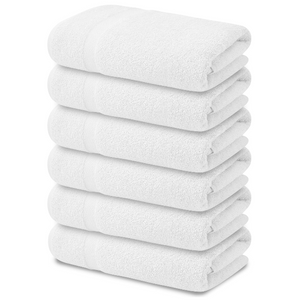 Quick Dry Deluxe Series Bamboo Cotton Hotel White Bath Towel - JUHAO