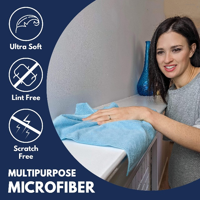 Pano de limpeza ecológica reutilizável de microfibra (8)