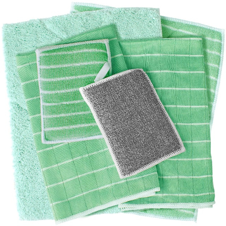 Microfiber Bamboo Cleaning Cloth Sponge Block Set - JUHAO