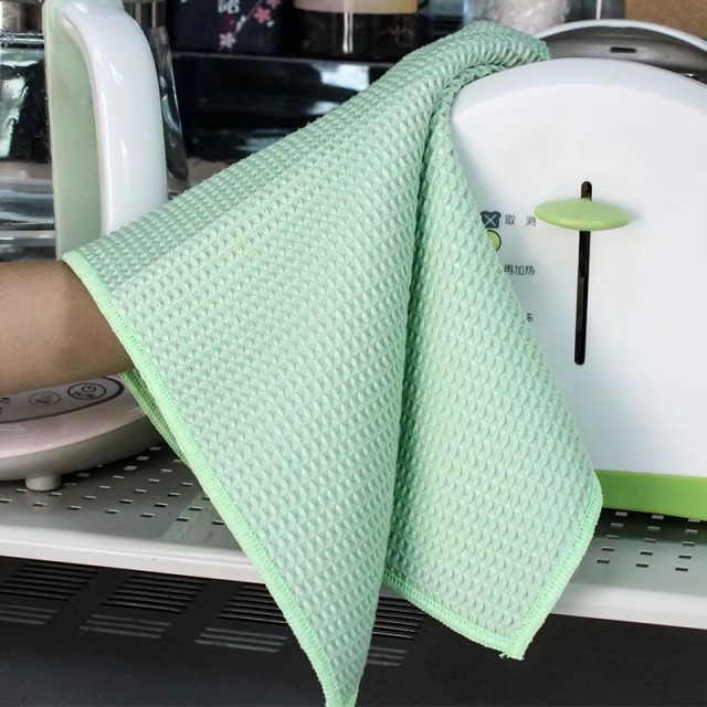 Microfiber Reusable Absorbent Waffle Towel - JUHAO