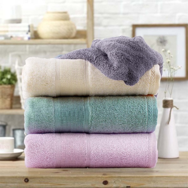 Banheiro macio e absorvente anti-bacteriano Bamboo Cotton Fiber Bath Toalhas Conjunto (5)