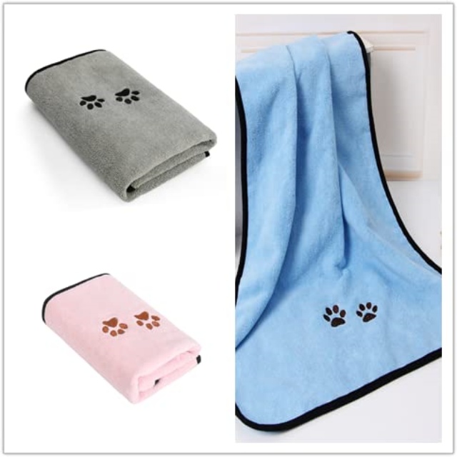 Pet Dogs and Cats Microfiber Coral Fleece Drying Towel (12)