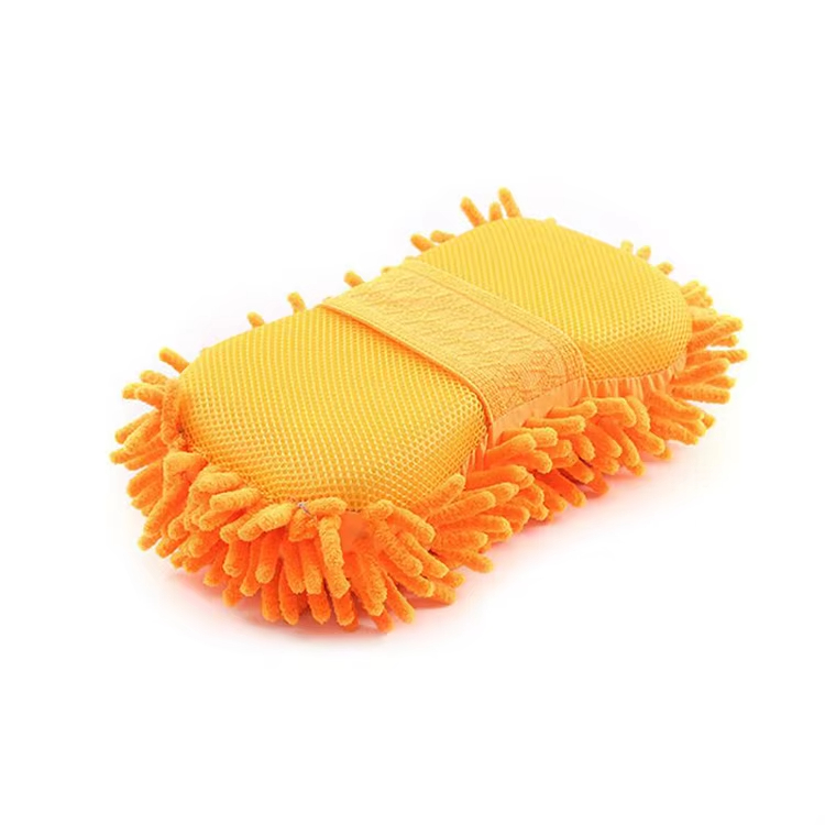 Mikrofiber şönil sünger eldivenleri araba pencereleri yıkama eldivenleri - juhao