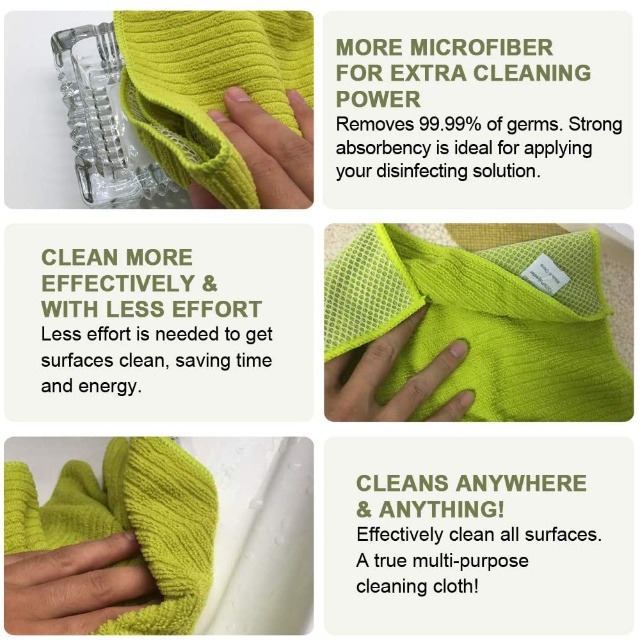 Microfiber Single Sided Mesh Cloth Kitchen Cleaning Products - JUHAO