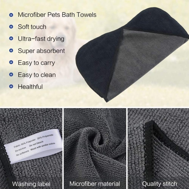 Super Soft Absorbent Quick Dry Dog Bath Towel