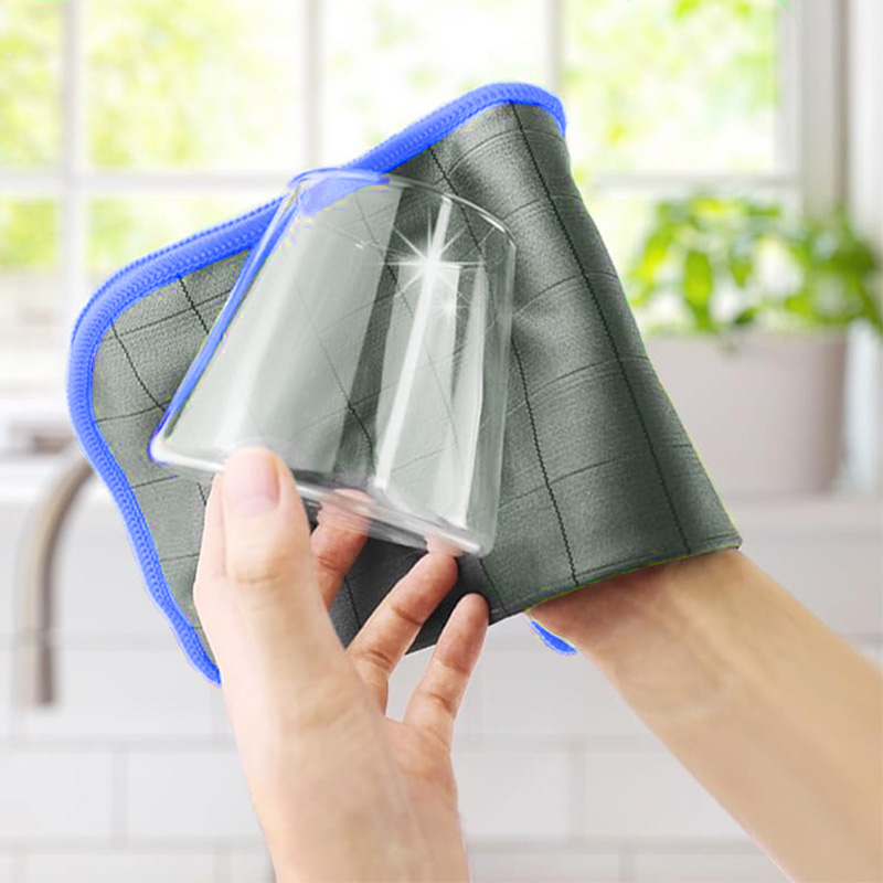 16"&times;16" Microfiber Glass Cleaning Cloth 