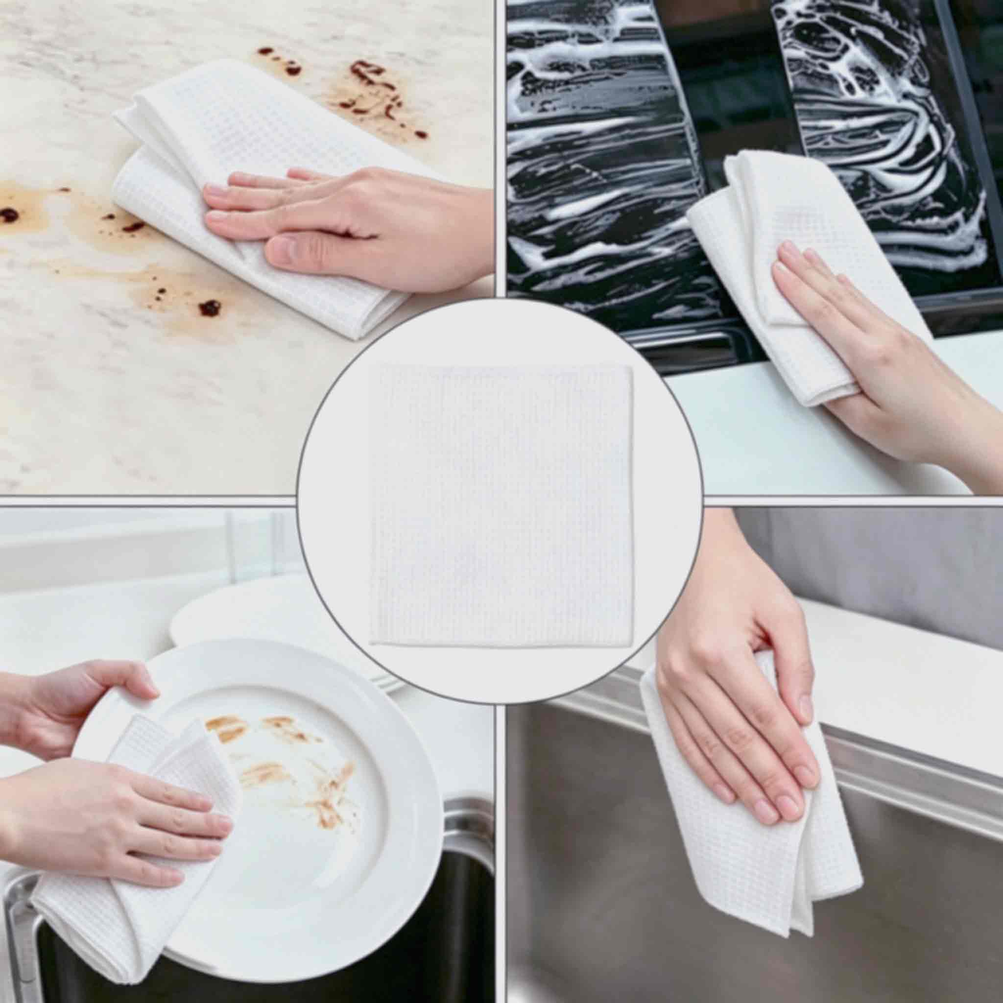 Panno in tessuto waffle in microfibra 12'x 12'.
