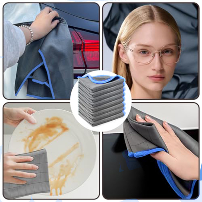 16"&times;16" Microfiber Glass Cleaning Cloth 